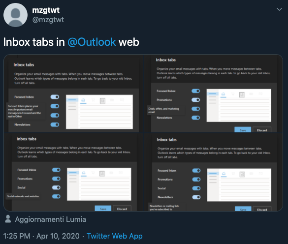 Msn Inbox Microsoft brings Inbox Tabs to Outlook on the web – Delivery Counts
